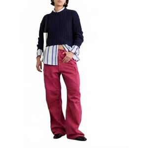 NEW DENIMIST high rise boyfriend cargo jeans in pink